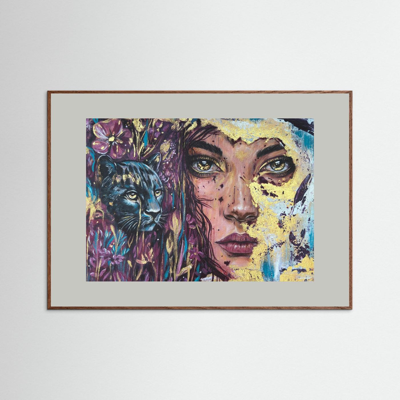 The Golden Tear Framed Fine Art Print