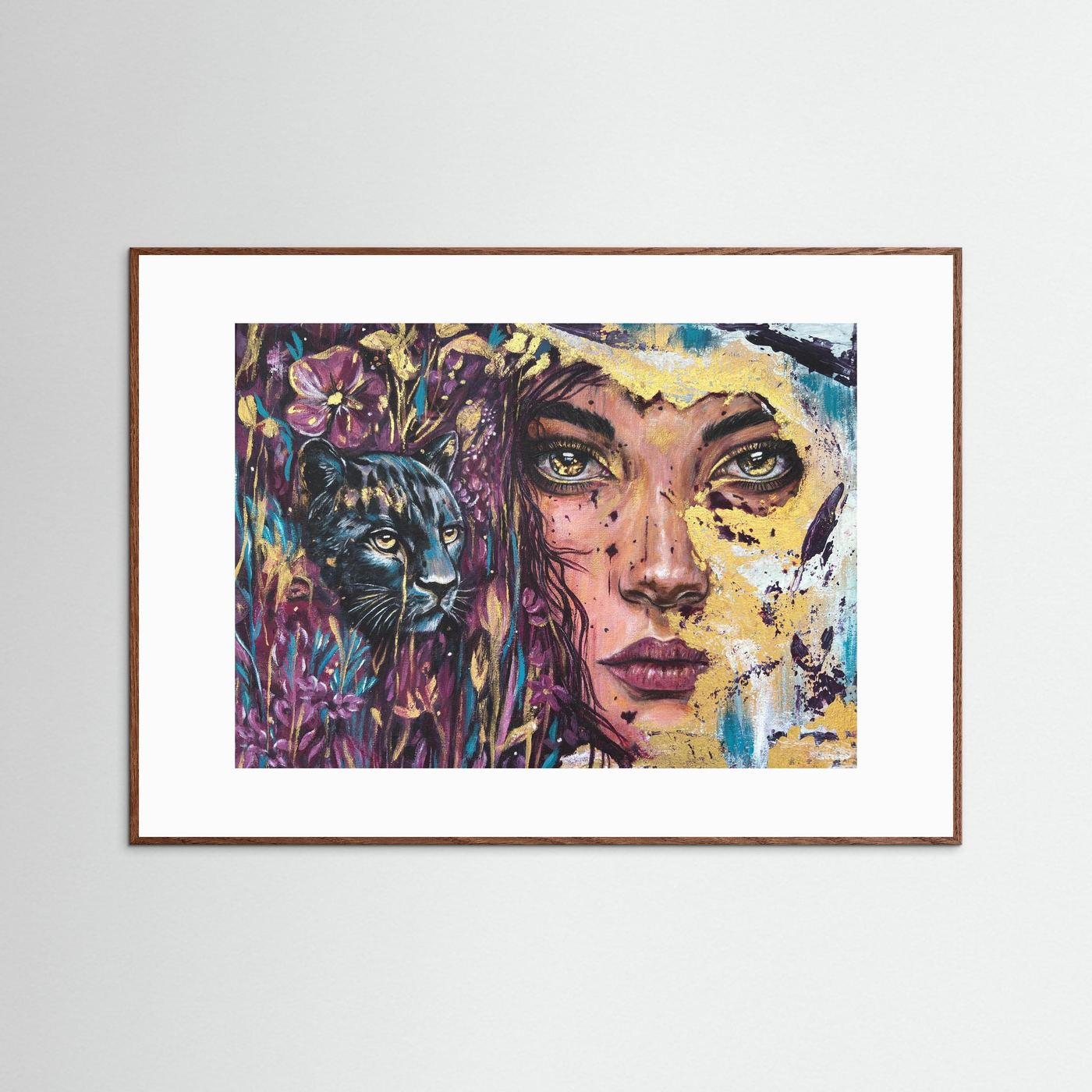 The Golden Tear Framed Fine Art Print