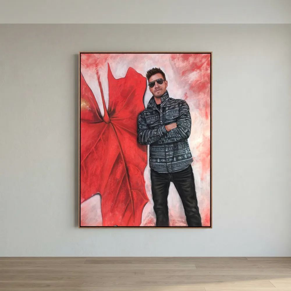 Echoes In Red Canvas Art Print