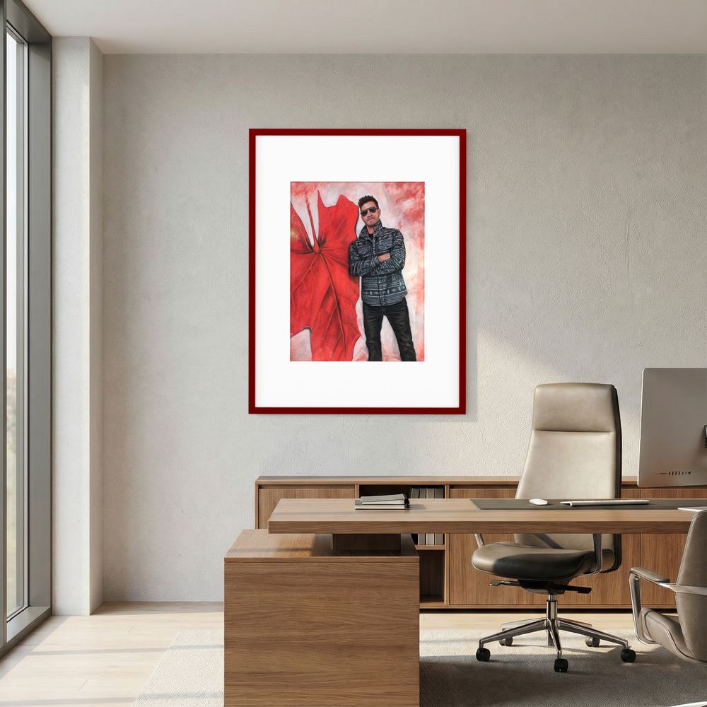 Echoes In Red Framed Fine Art Print