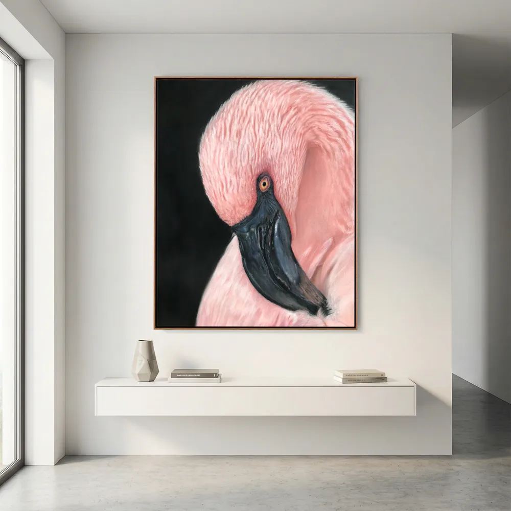 Flamingo Serenity Canvas Art Print