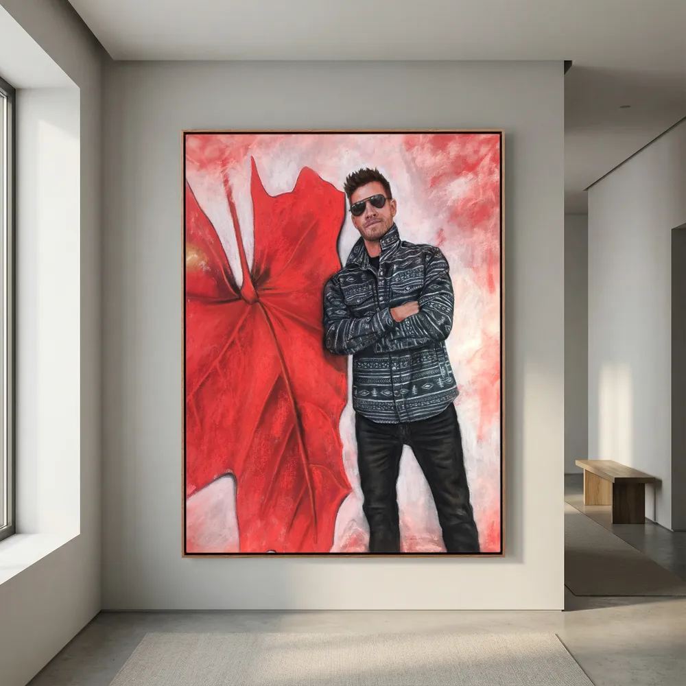 Echoes In Red Canvas Art Print