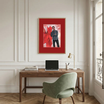 Echoes In Red Framed Fine Art Print