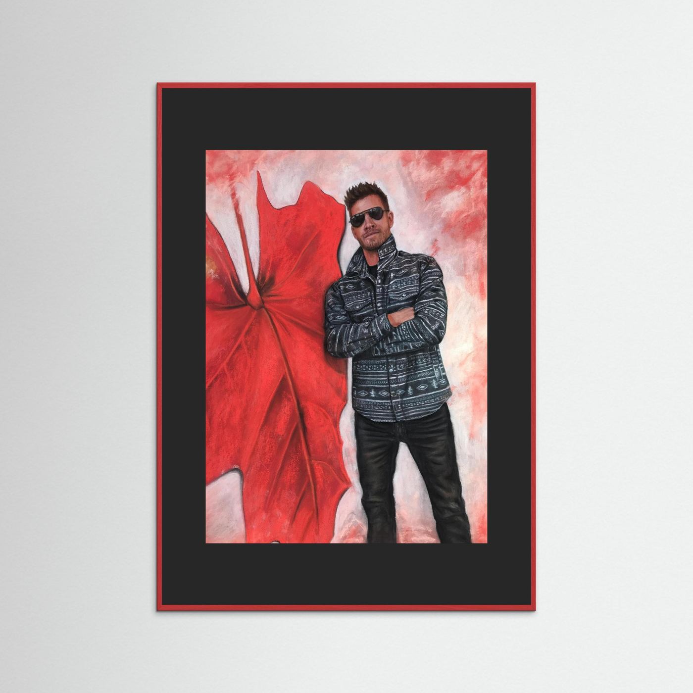 Echoes In Red framed fine art print 