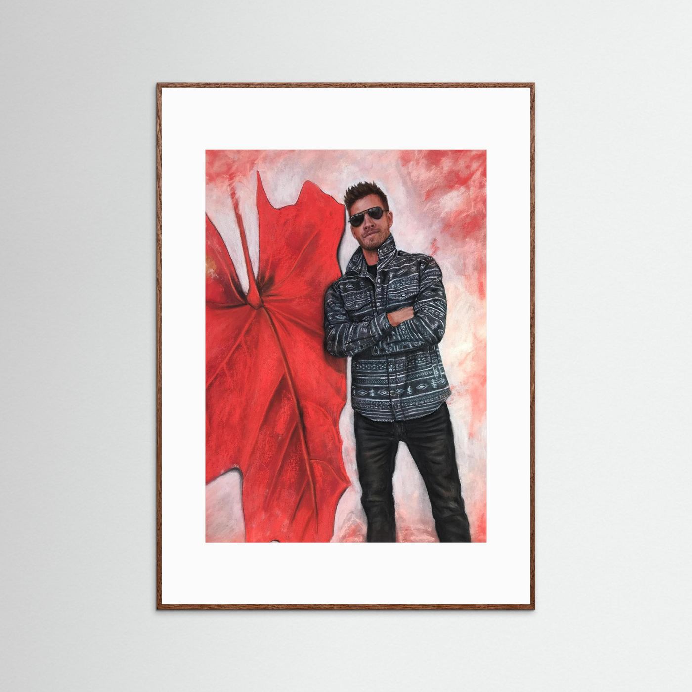 Echoes In Red framed fine art print 