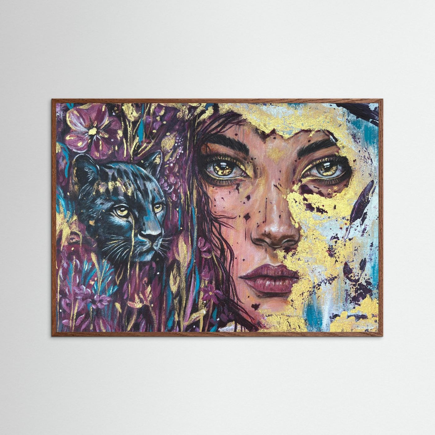 The Golden Tear Framed Fine Art Print