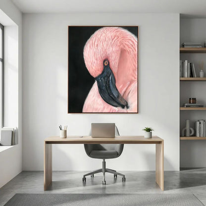 Flamingo Serenity Canvas Art Print