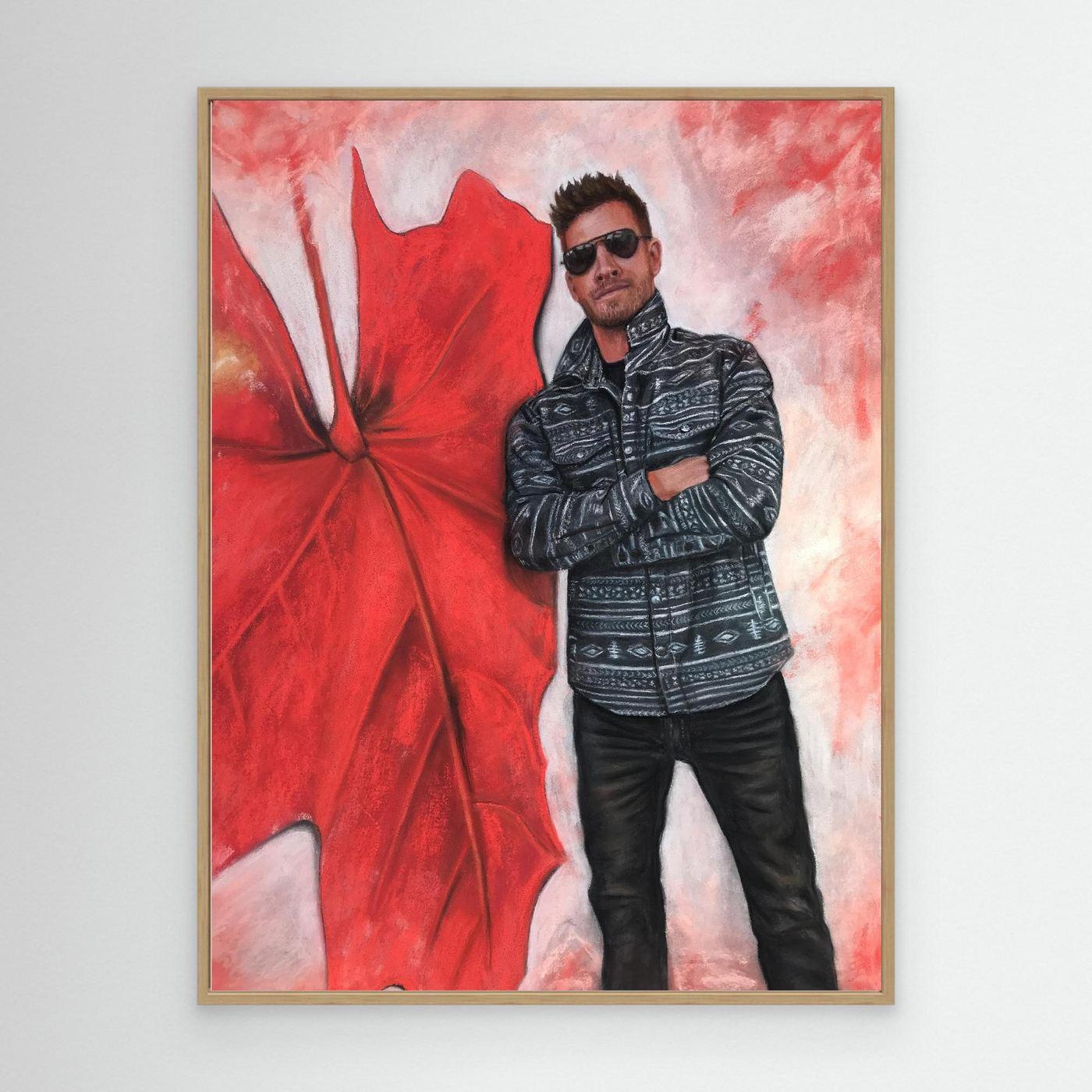 Echoes In Red Canvas Art Print