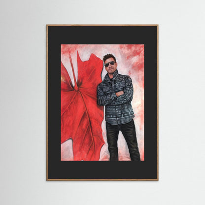 Echoes In Red Framed Fine Art Print