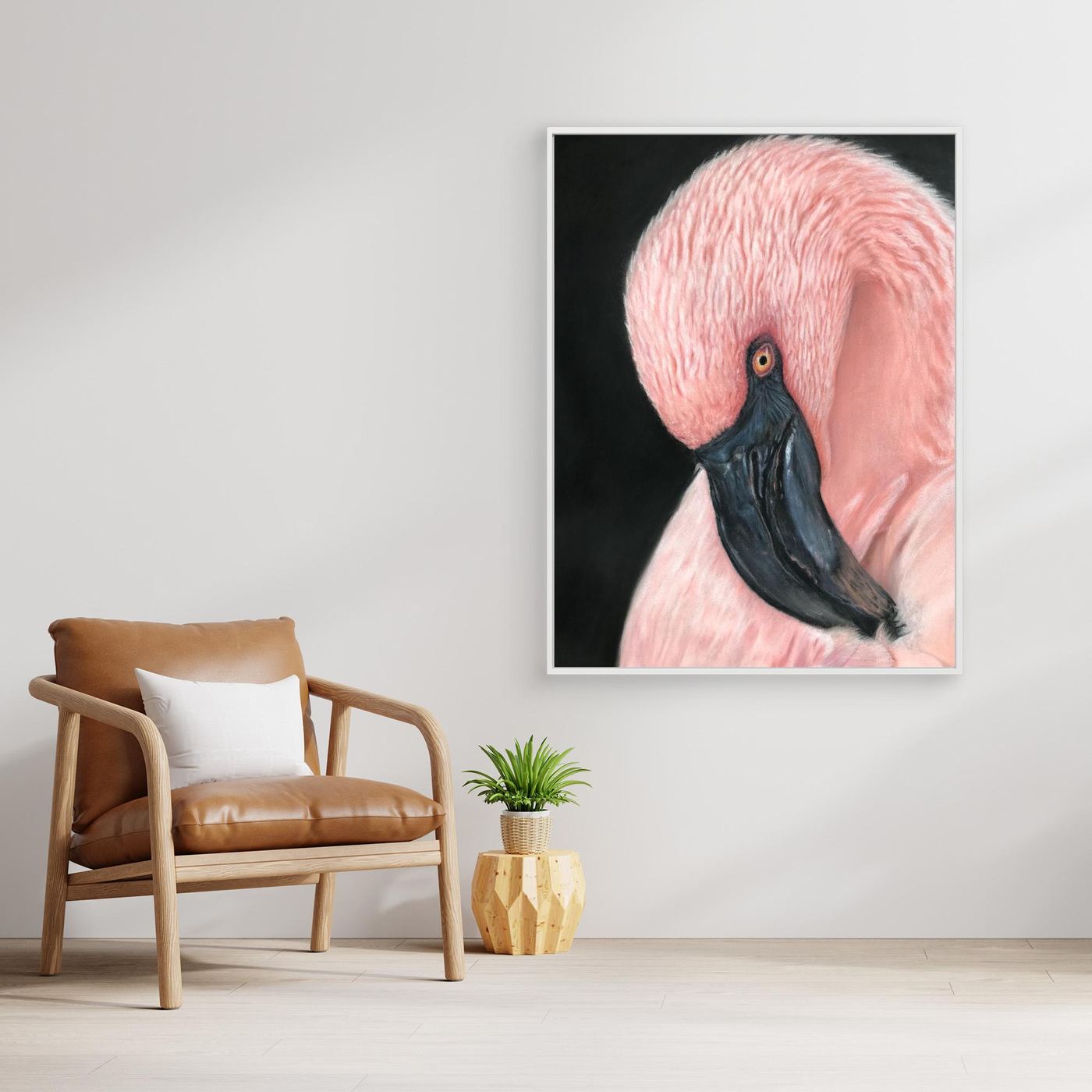Flamingo Serenity Canvas Art Print