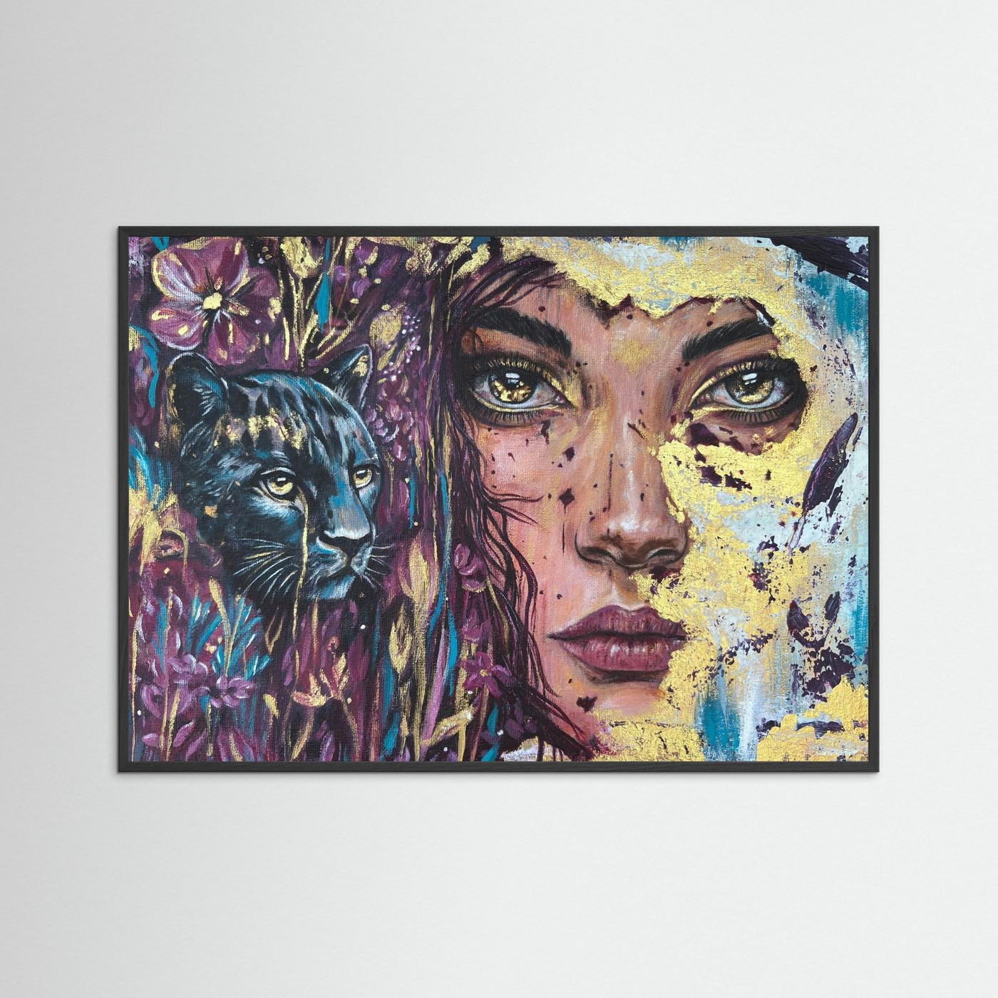 The Golden Tear Framed Fine Art Print
