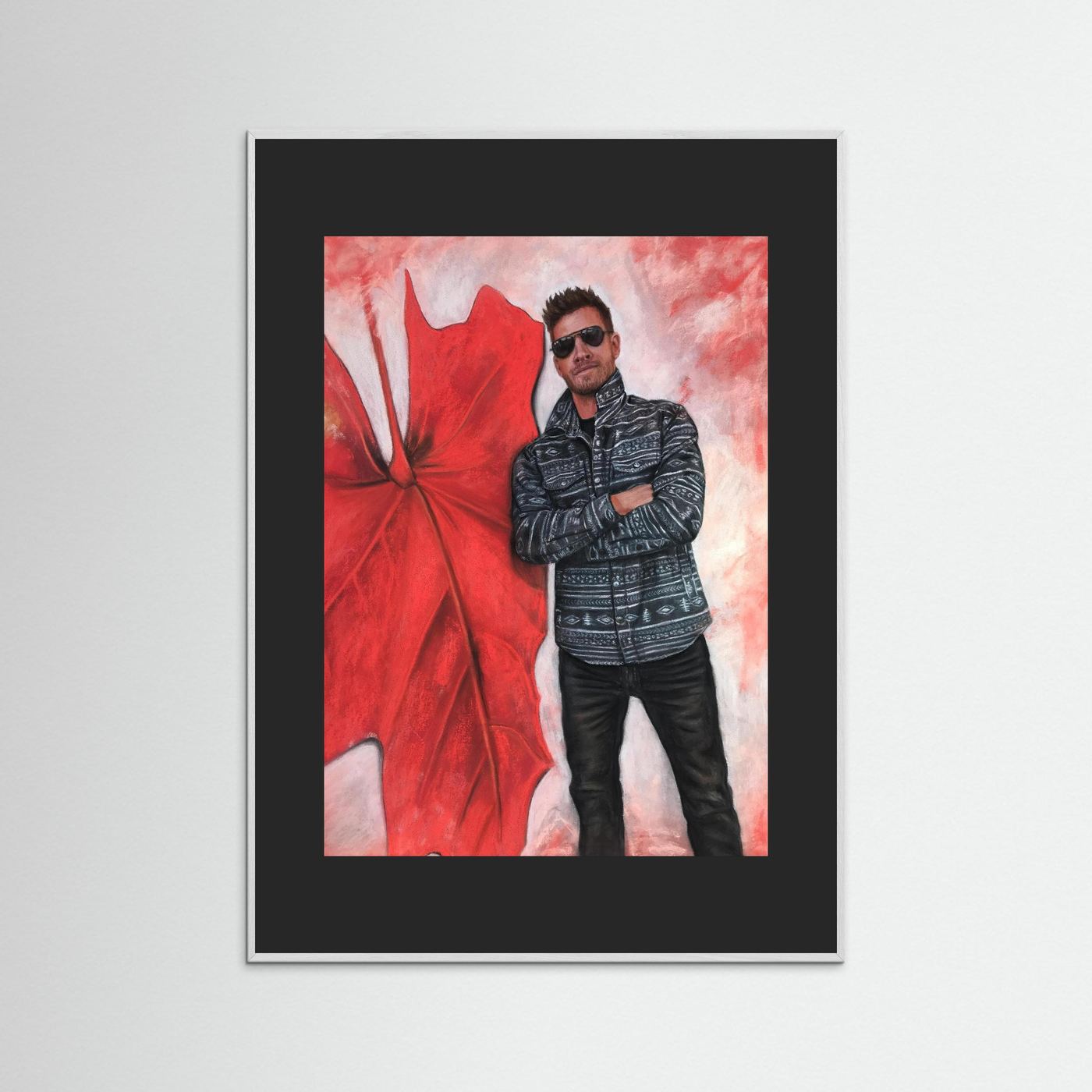 Echoes In Red framed fine art print 