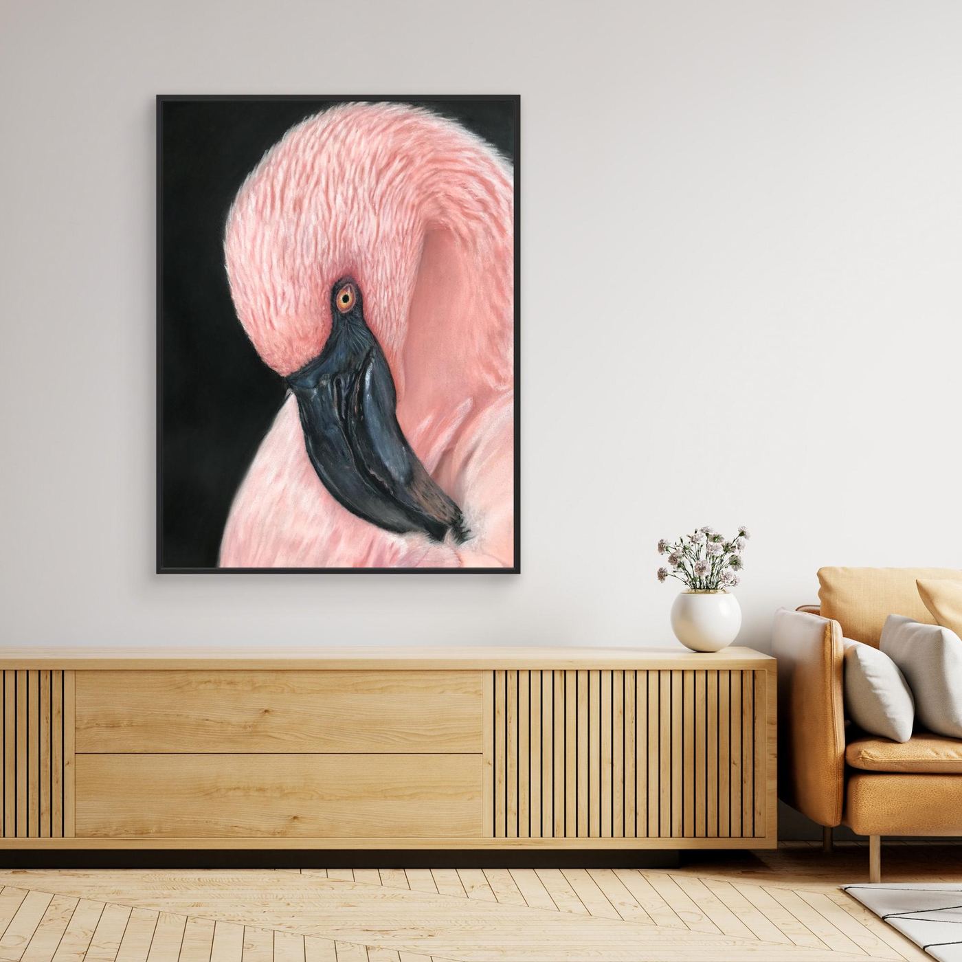 Flamingo Serenity Canvas Art Print