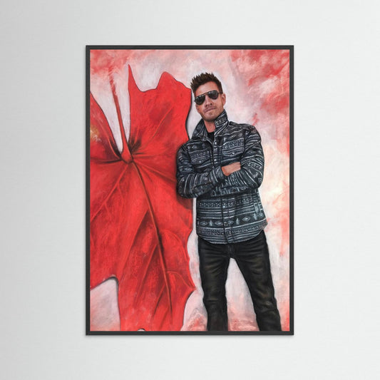 Echoes In Red Framed Fine Art Print