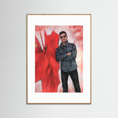 Echoes In Red Framed Fine Art Print