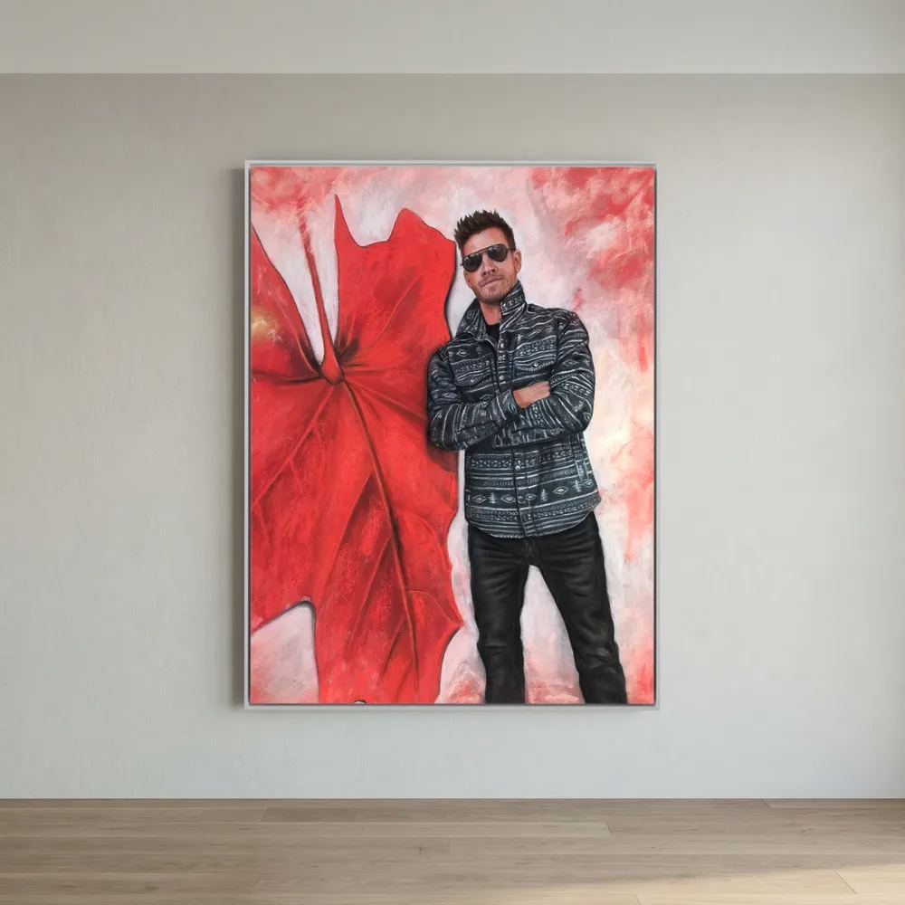 Echoes In Red Canvas Art Print