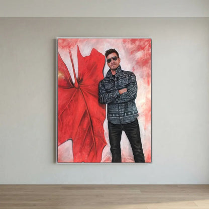 Echoes In Red Canvas Art Print