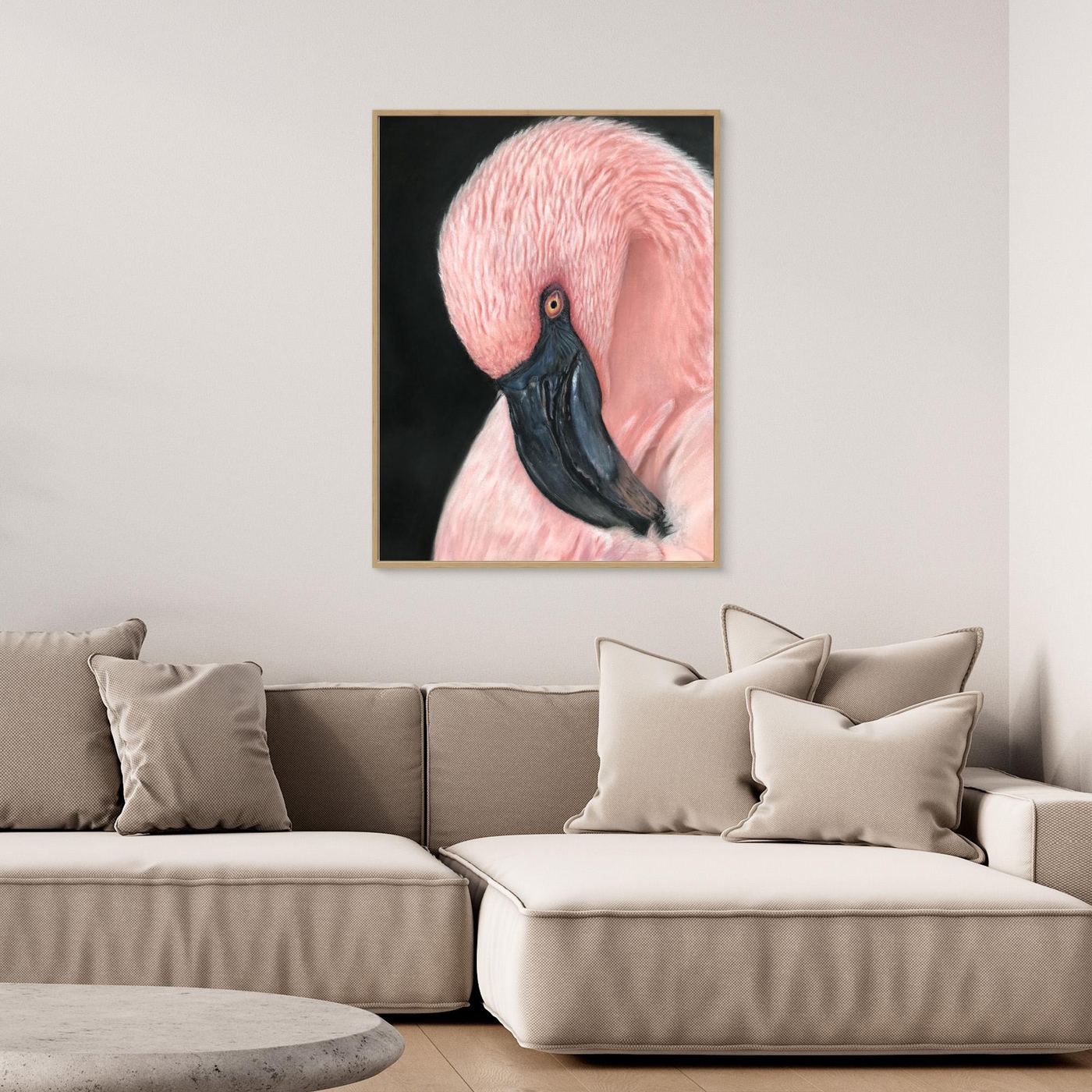Flamingo Serenity Canvas Art Print