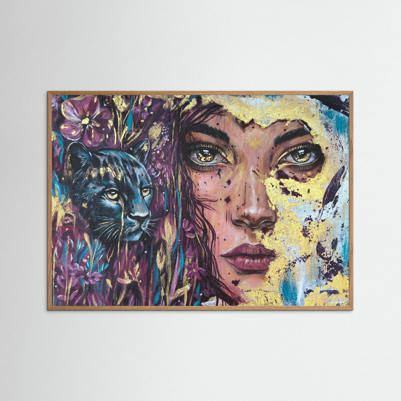 The Golden Tear Framed Fine Art Print