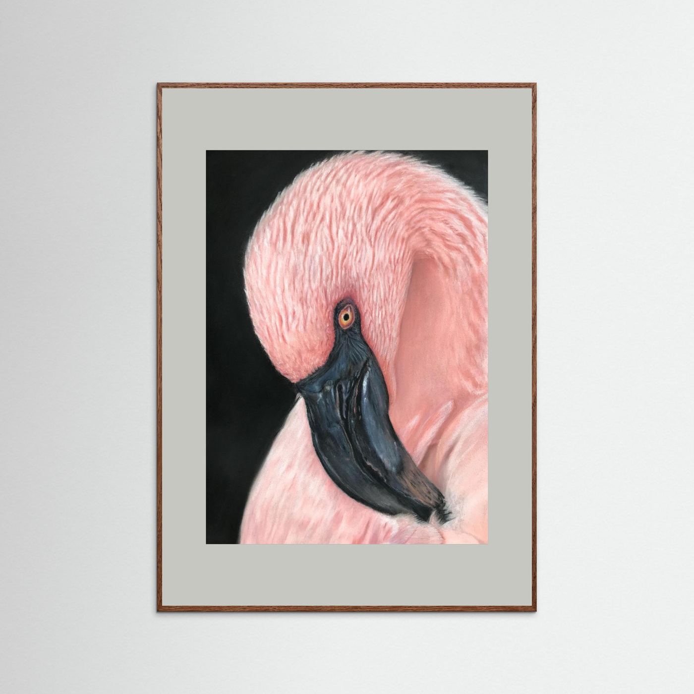 Flamingo Serenity Framed Fine Art Print