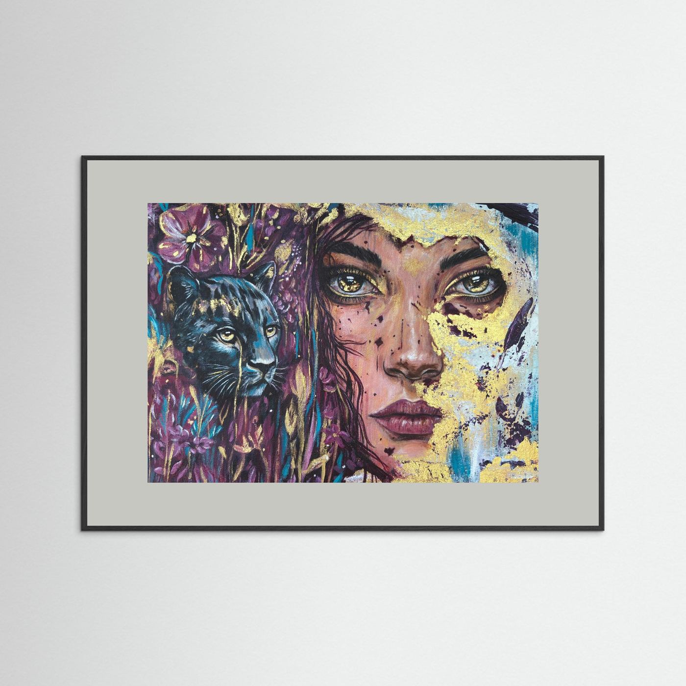 The Golden Tear Framed Fine Art Print