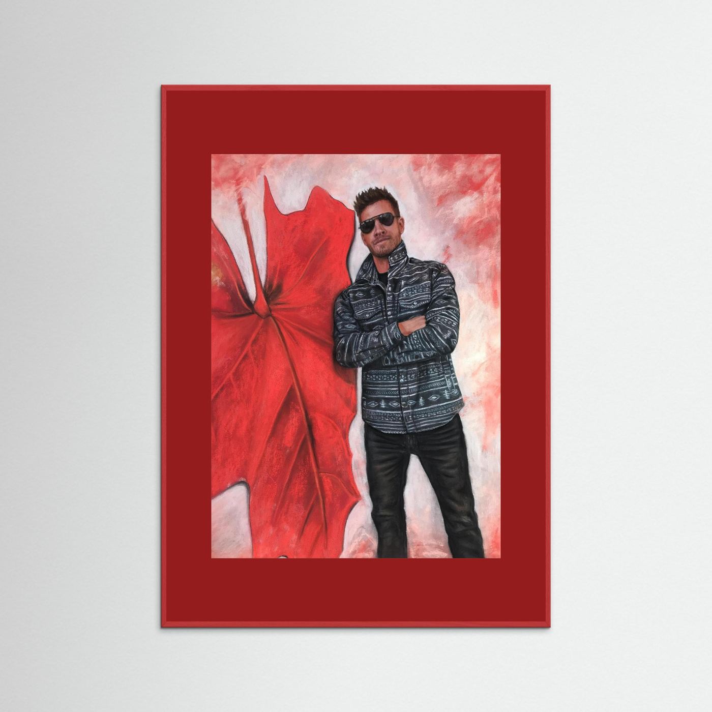 Echoes In Red framed fine art print 