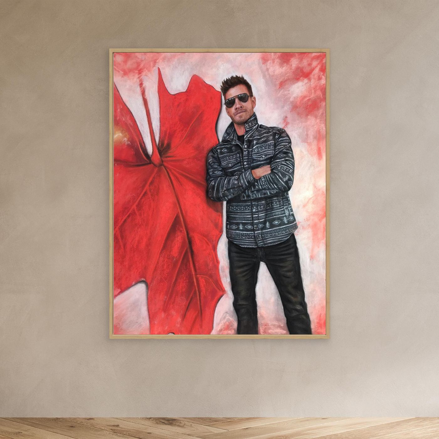 Echoes In Red Canvas Art Print
