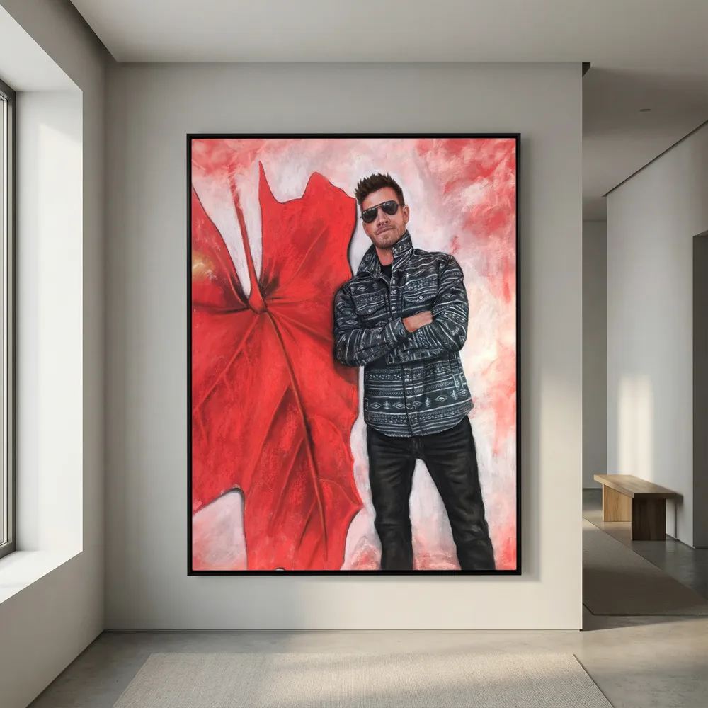 Echoes In Red Canvas Art Print