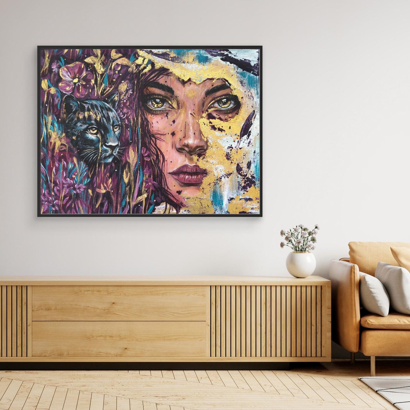 The Golden Tear Canvas Art Print