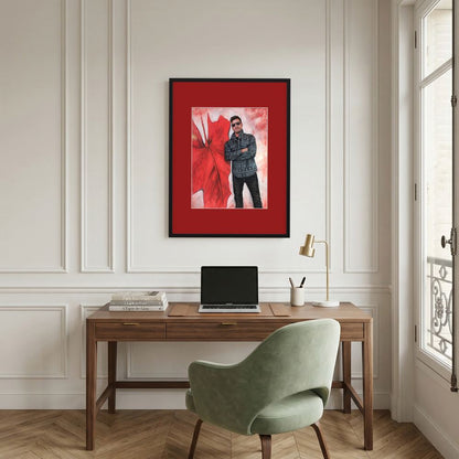 Echoes In Red Framed Fine Art Print