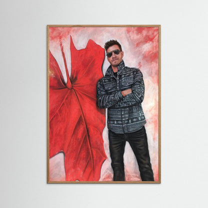 Echoes In Red Framed Fine Art Print