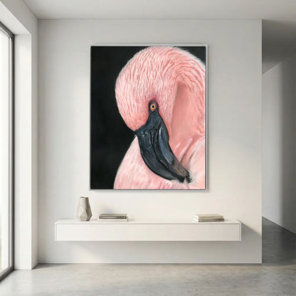 Flamingo Serenity Canvas Art Print