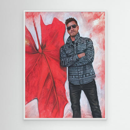 Echoes In Red Canvas Print