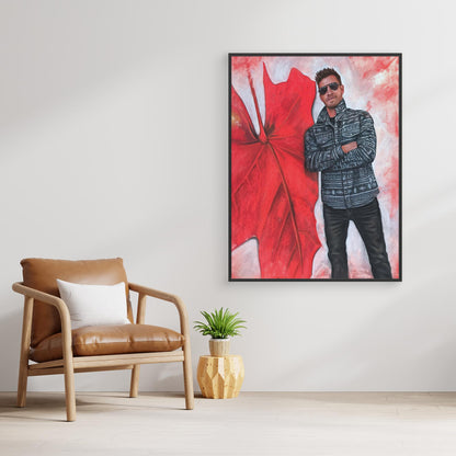 Echoes In Red Canvas Print