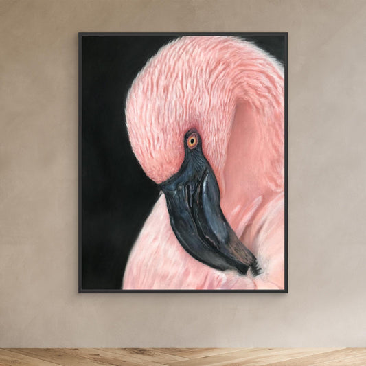 "Flamingo Serenity" Canvas Print
