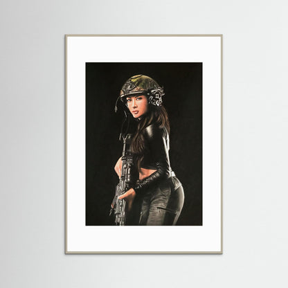 "Shadow Hunter" Fine Art Framed Print