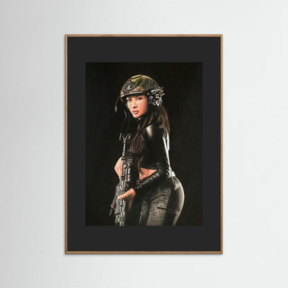 "Shadow Hunter" Fine Art Framed Print
