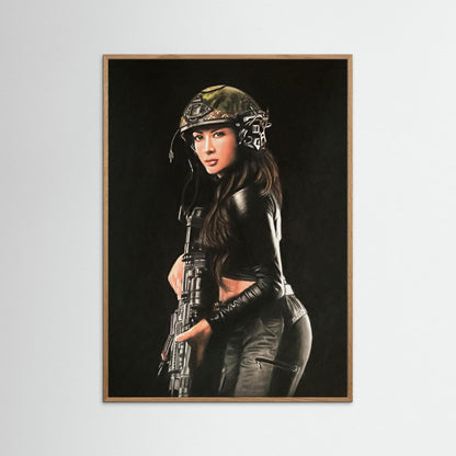 "Shadow Hunter" Fine Art Framed Print